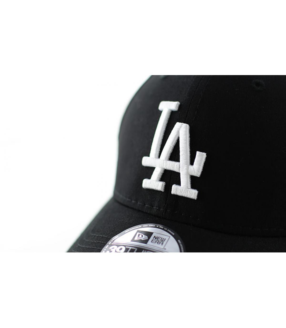 Black curved visor LA cap